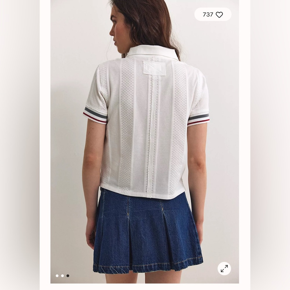 Free People We The Free Clara Polo. NWT. Ivory - Picture 3 of 3